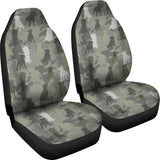 Staffordshire Bull Terrier Camo Car Seat Covers