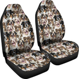 Australian Shepherd Full Face Car Seat Covers