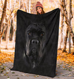 Cane Corso Face Hair Blanket