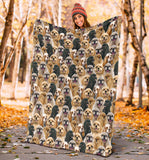 American Cocker Spaniel Full Face Blanket