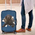 Flat-Coated Retriever Torn Paper Luggage Covers