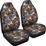 Spanish Water Dog Full Face Car Seat Covers