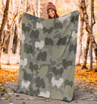 Japanese Chin Camo Blanket