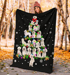 Maltese Christmas Tree Blanket