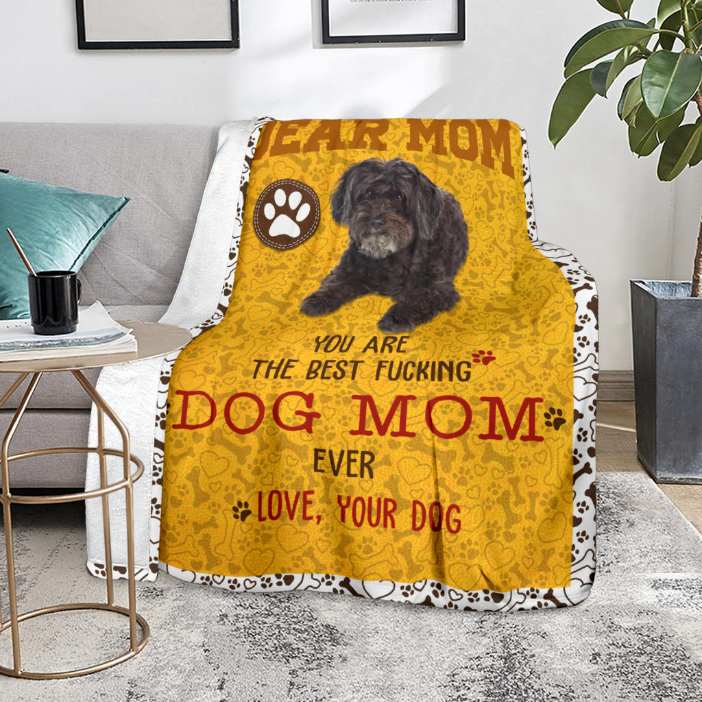 Schnoodle-Dog Mom Ever Blanket