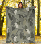 Bouvier des Flandres Camo Blanket