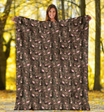 Flat Coated Retriever Full Face Blanket