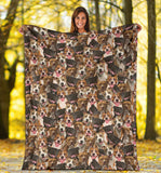 American Staffordshire Terrier Full Face Blanket