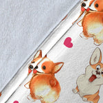 Pembroke Welsh Corgi Heart Blanket