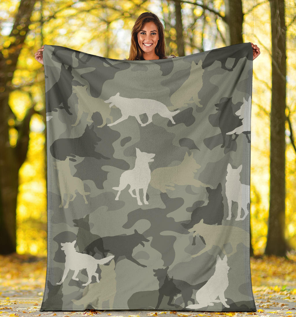 Berger Blanc Suisse Camo Blanket