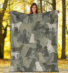 Labrador Retriever Camo Blanket