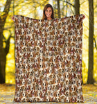 Welsh Springer Spaniel Full Face Blanket