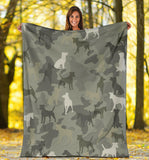 Smooth Fox Terrier Camo Blanket