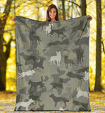 Australian Kelpie Camo Blanket