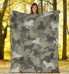 Australian Shepherd Camo Blanket