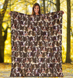 English Springer Spaniel Full Face Blanket