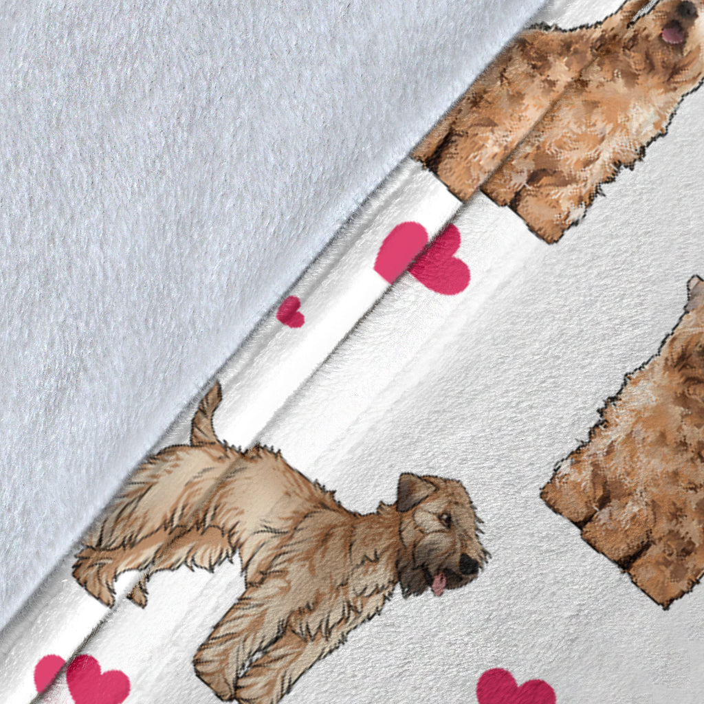 Soft Coated Wheaten Terrier Heart Blanket