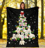 West Highland White Terrier Christmas Tree Blanket