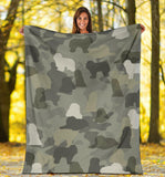 Schapendoes Camo Blanket