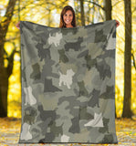 West Highland White Terrier Camo Blanket