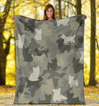 Yorkshire Terrier Camo Blanket