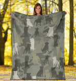 Staffordshire Bull Terrier Camo Blanket