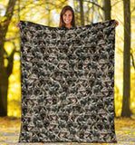 Norwegian Elkhound Full Face Blanket