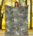 Basenji Camo Blanket