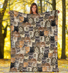 Cat Full Face Blanket