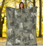 Labradoodle Camo Blanket