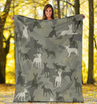 Mexican Hairless Dog Camo Blanket