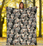 Polish Lowland Sheepdog Full Face Blanket