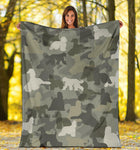 Afghan Hound Camo Blanket