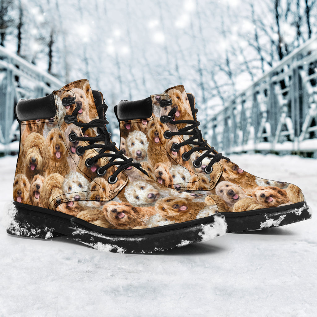 Goldendoodle Full Face All-Season Boots