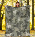 English Setter Camo Blanket