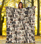 Lhasa Apso Full Face Blanket