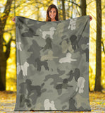 Poodle Camo Blanket