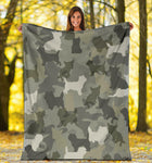 Cairn Terrier Camo Blanket