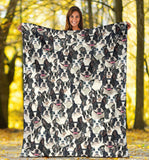 Boston Terrier Full Face Blanket