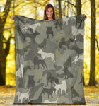 Pitbull Camo Blanket