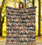 Finnish Lapphund Full Face Blanket