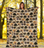 Pekingese Full Face Blanket