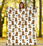 English Cocker Spaniel Paw Blanket