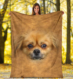 Pekingese Face Hair Blanket