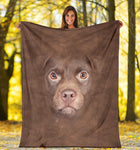 Patterdale Terrier Face Hair Blanket