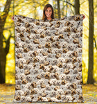 Bolognese Dog Full Face Blanket