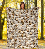 Bolognese Dog Full Face Blanket