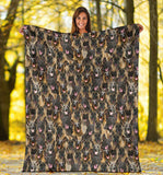 Malinois Dog Full Face Blanket