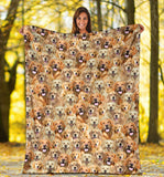 Golden Retriever Full Face Blanket