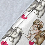 Lhasa Apso Heart Blanket